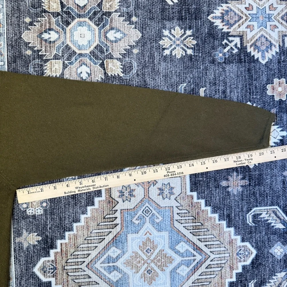 Vintage Country Shop Cashmeres Women’s 100% Pure Cashmere Green Sweater Size M - Picture 11 of 11